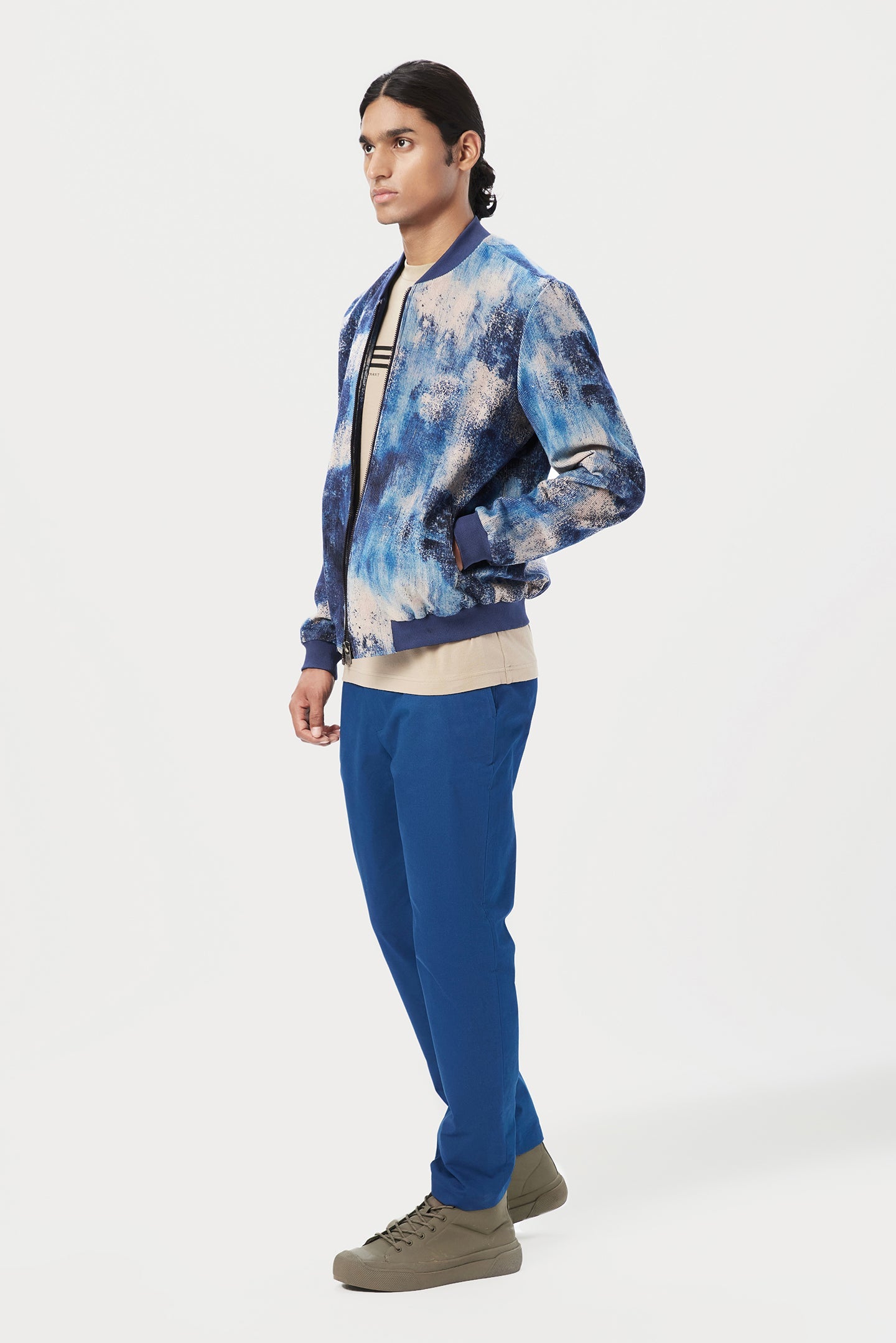 Regular Fit Trousers with Back Bone Pocket - Genes Lecoanet Hemant