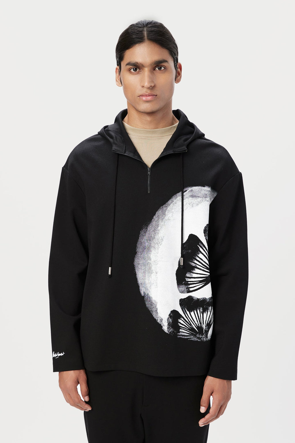 Relaxed Fit Hoodie with Drop Shoulder - Genes Lecoanet Hemant