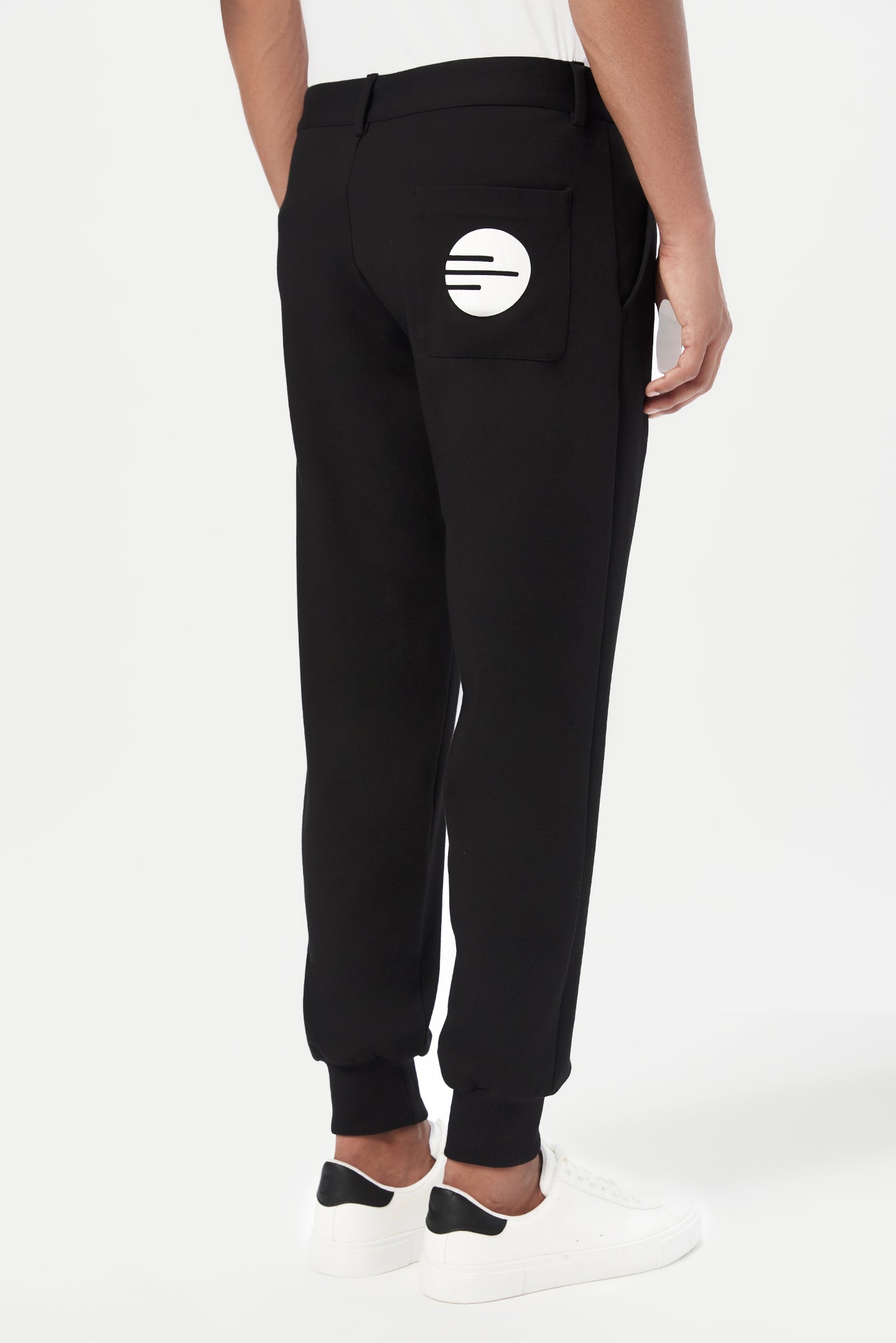 Regular Fit Joggers with Stamp Print Placement - Genes Lecoanet Hemant