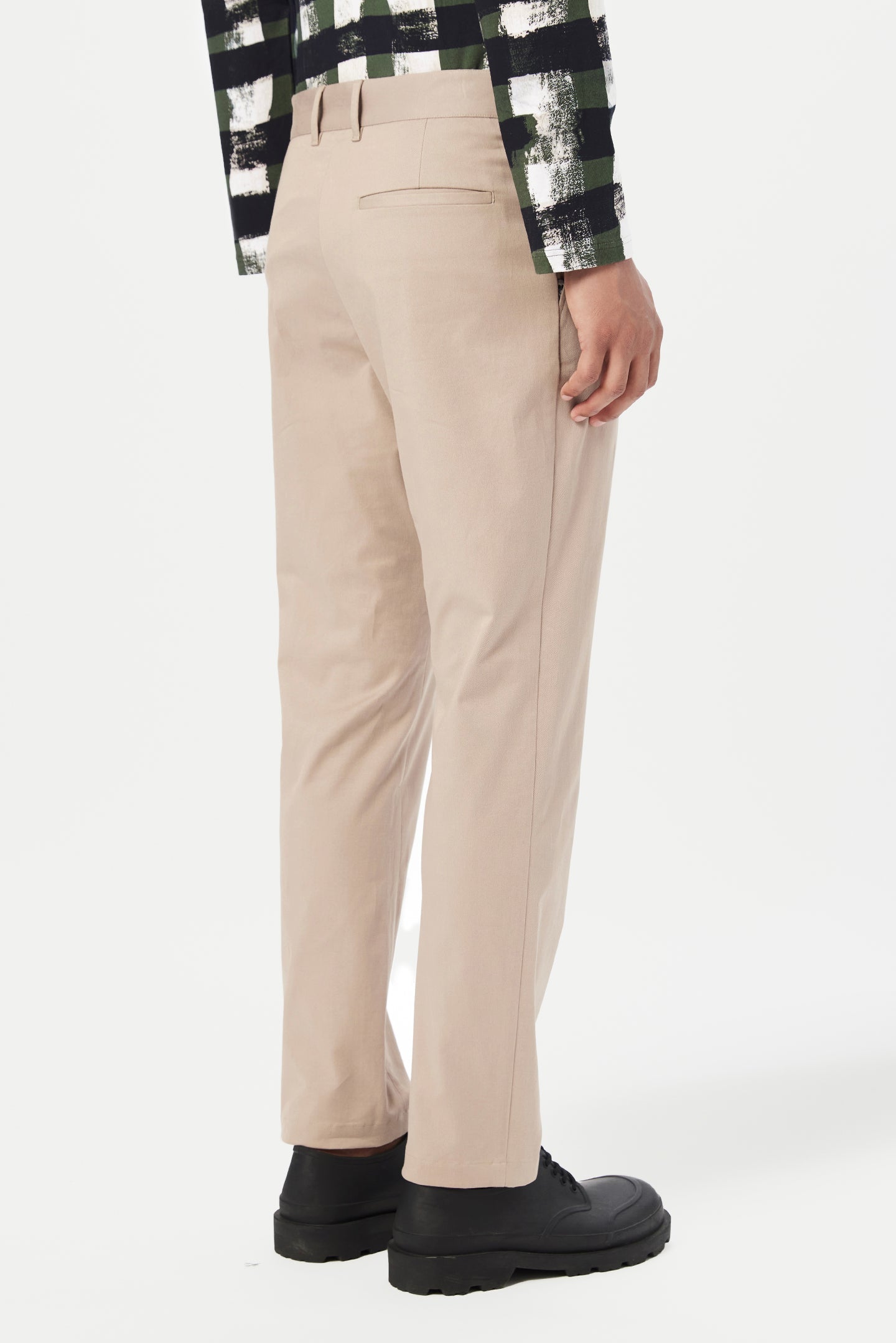 Classic Fit Trousers with Back Bone Pocket - Genes Lecoanet Hemant