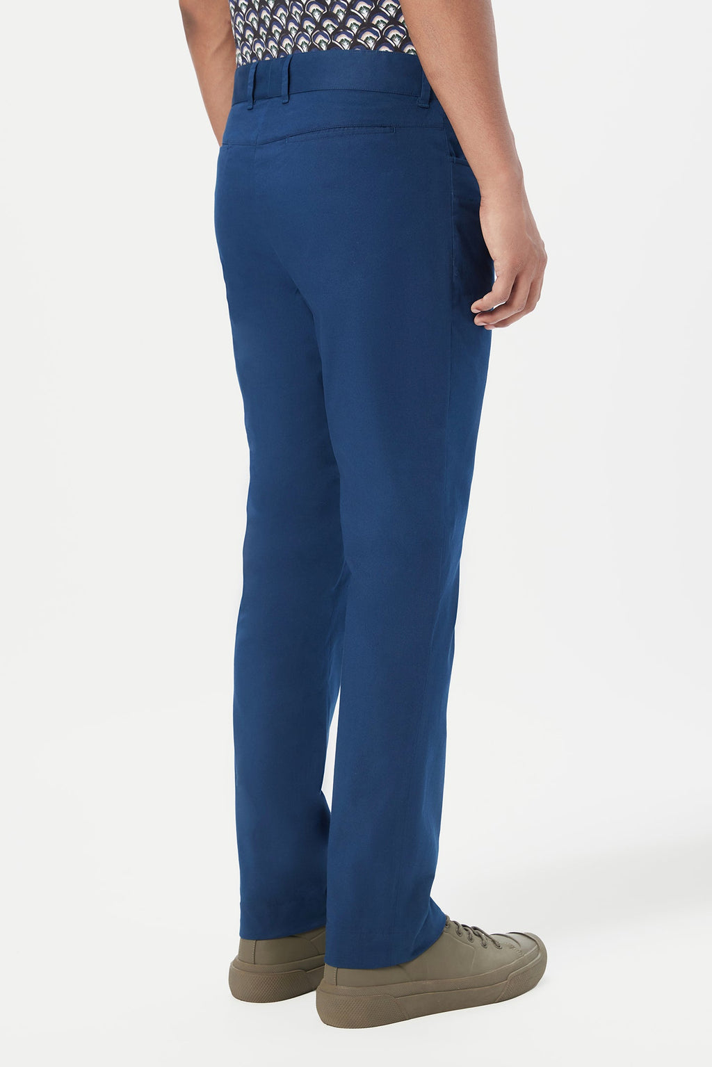 Slim Fit Trousers with Back Bone Pocket - Genes Lecoanet Hemant
