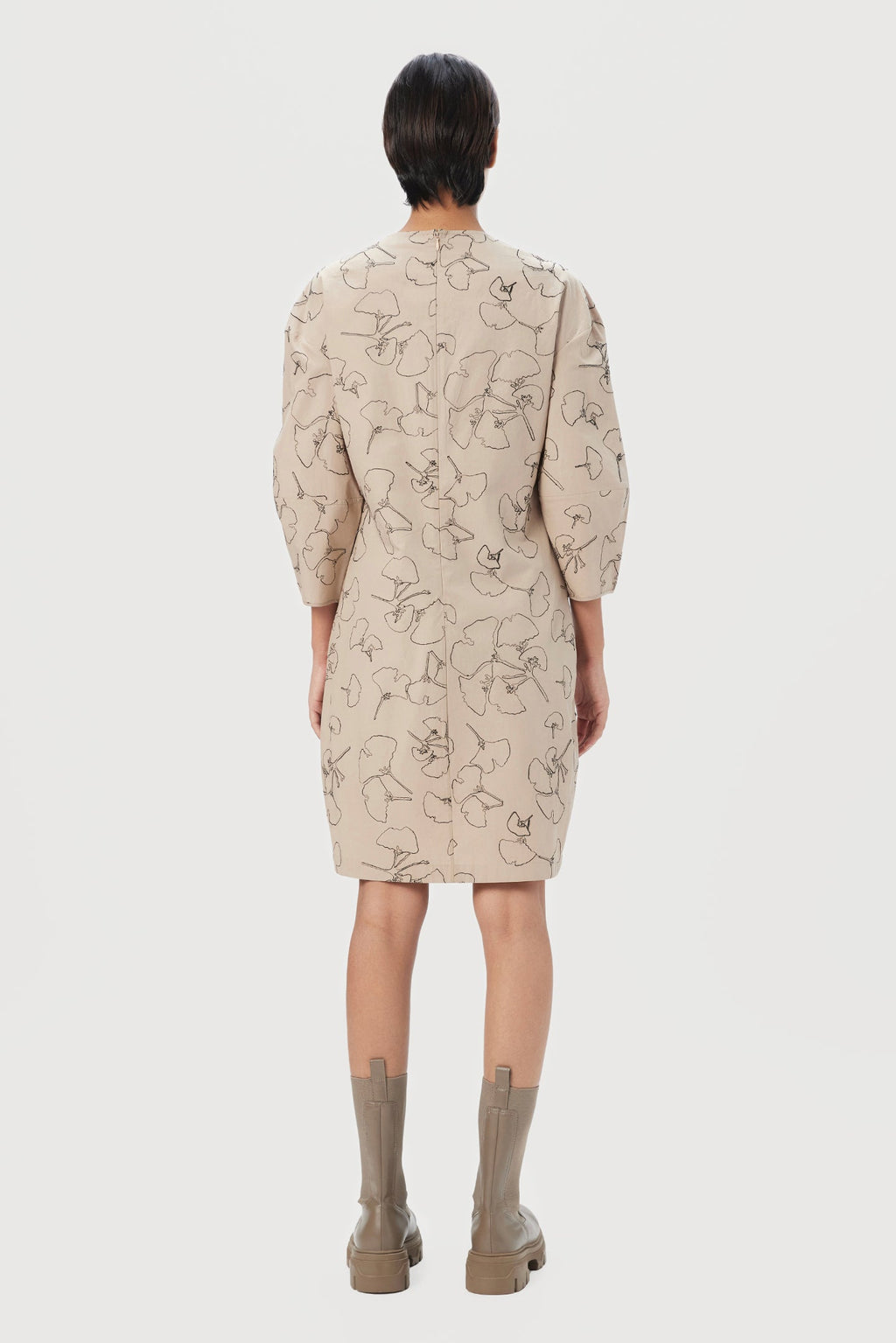 Slim Fit V-Neck Dress - Genes Lecoanet Hemant