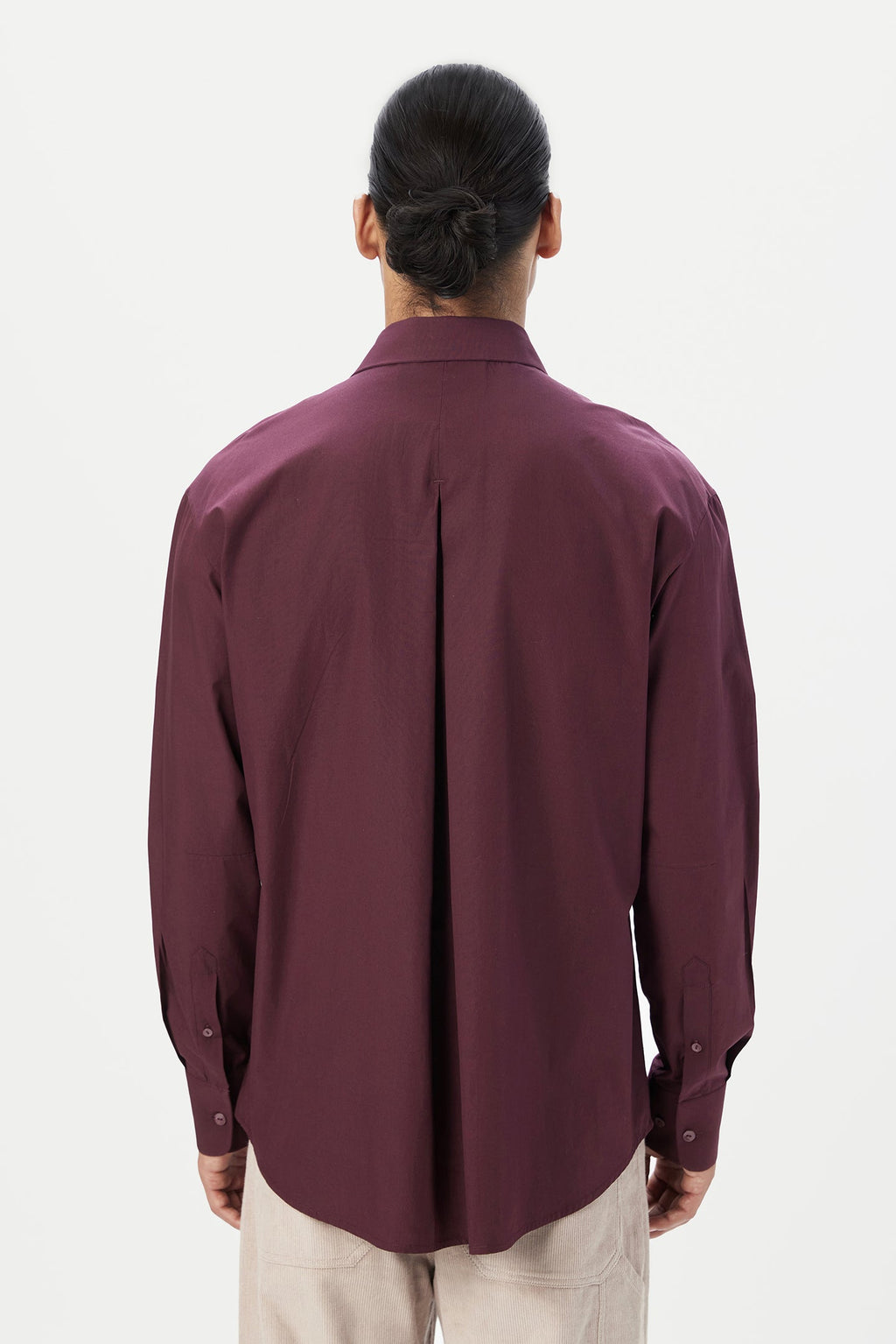 Relaxed Fit Button-Up Shirt with Drop Shoulder - Genes Lecoanet Hemant