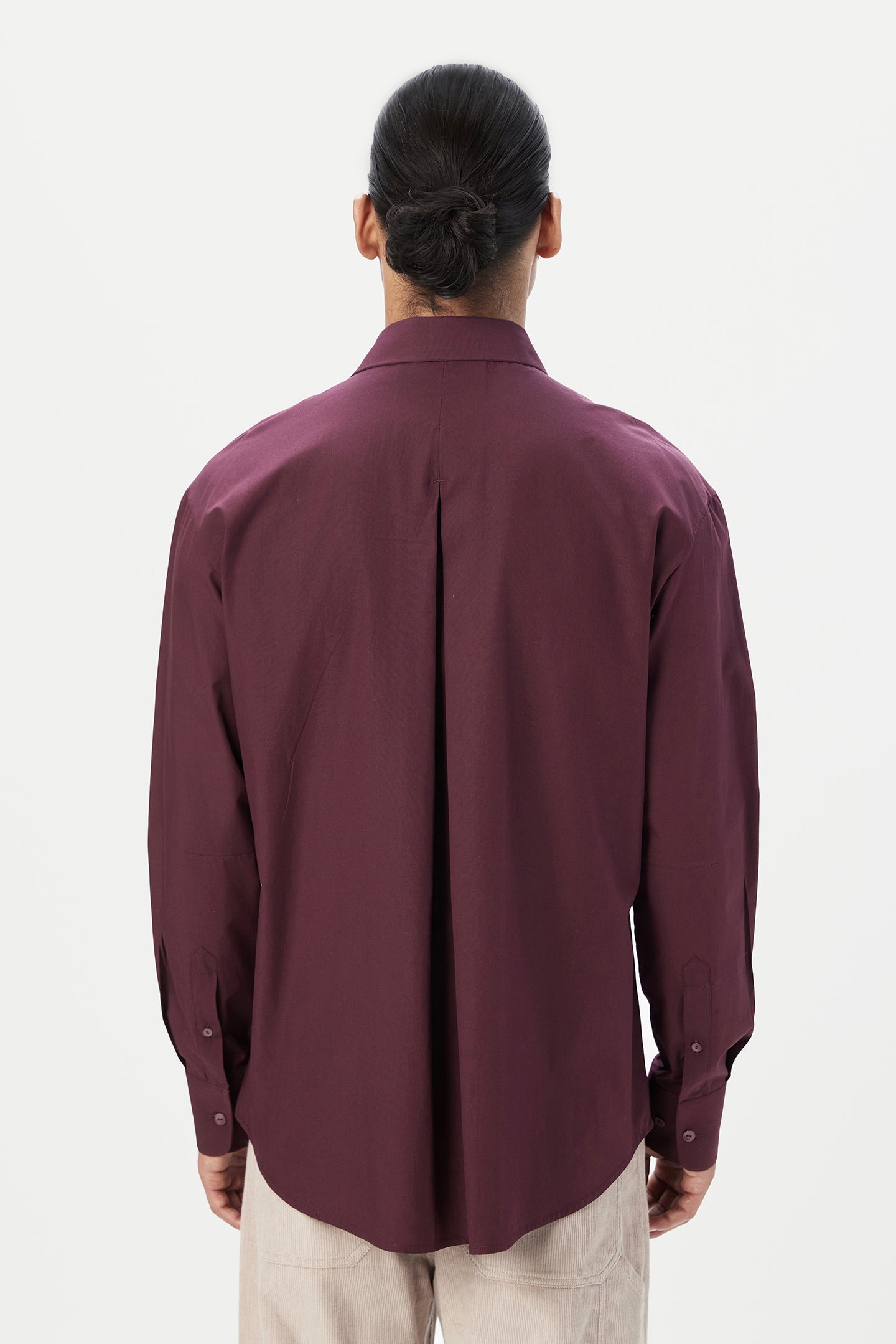 Relaxed Fit Button-Up Shirt with Drop Shoulder - Genes Lecoanet Hemant