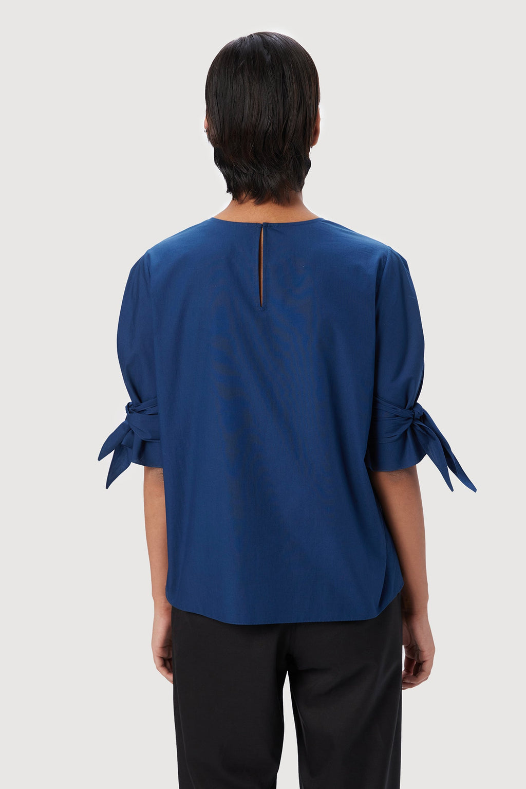Straight Fit Round Neck Top - Genes Lecoanet Hemant