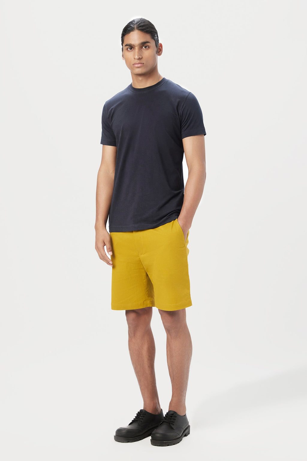 Classic Fit Shorts with Back Bone Pocket - Genes Lecoanet Hemant