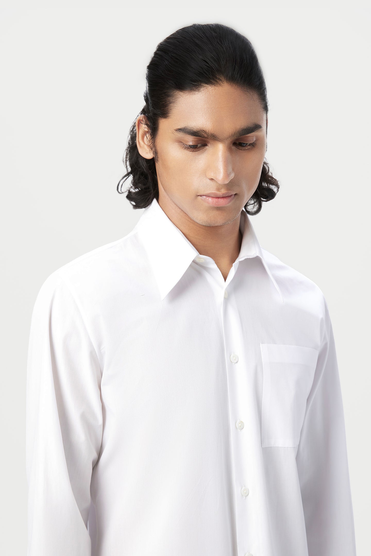 Regular Fit Button-Up Shirt with Stylish Line Print Placement - Genes Lecoanet Hemant