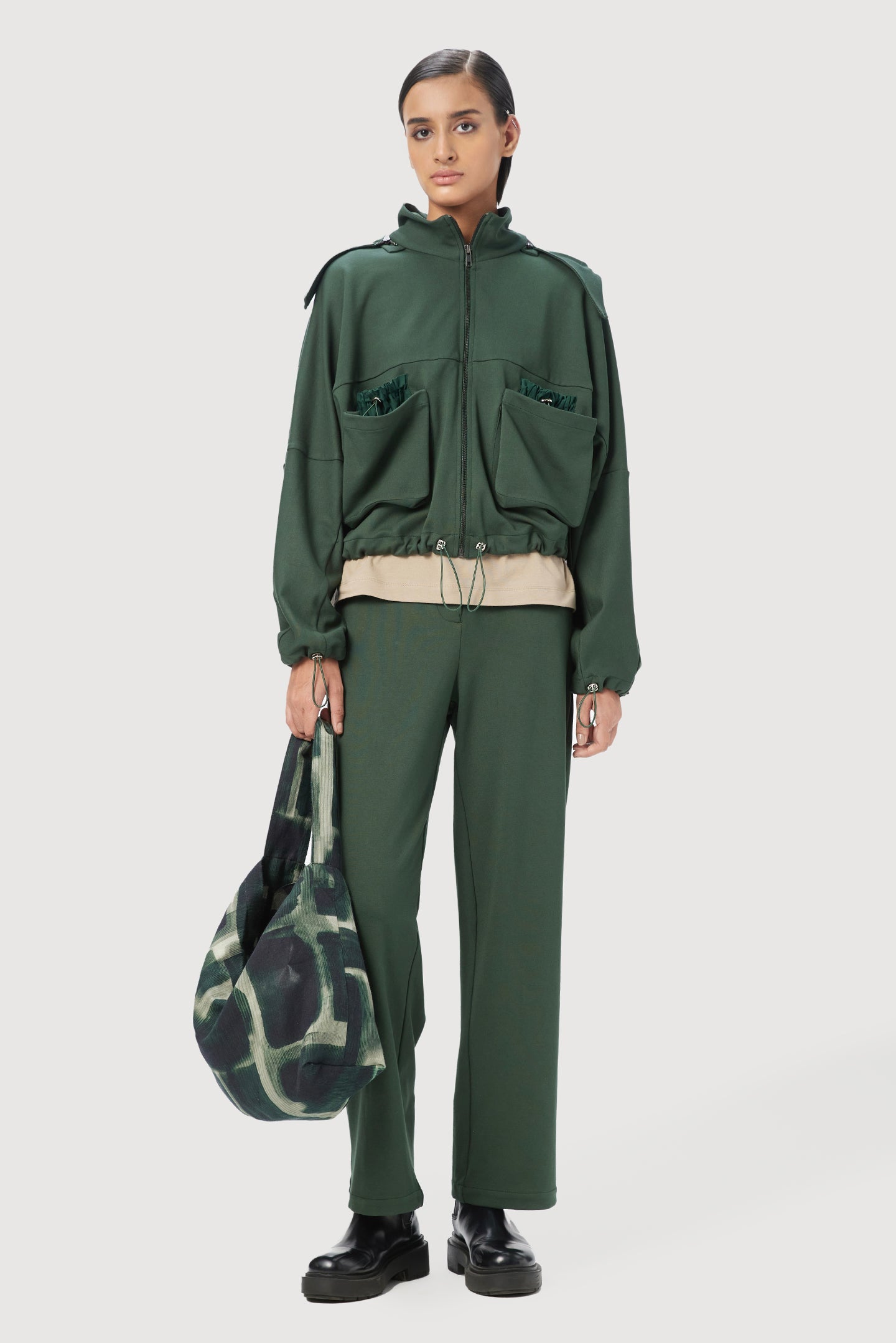 Straight Fit Trousers with Forward Side Seams - Genes Lecoanet Hemant