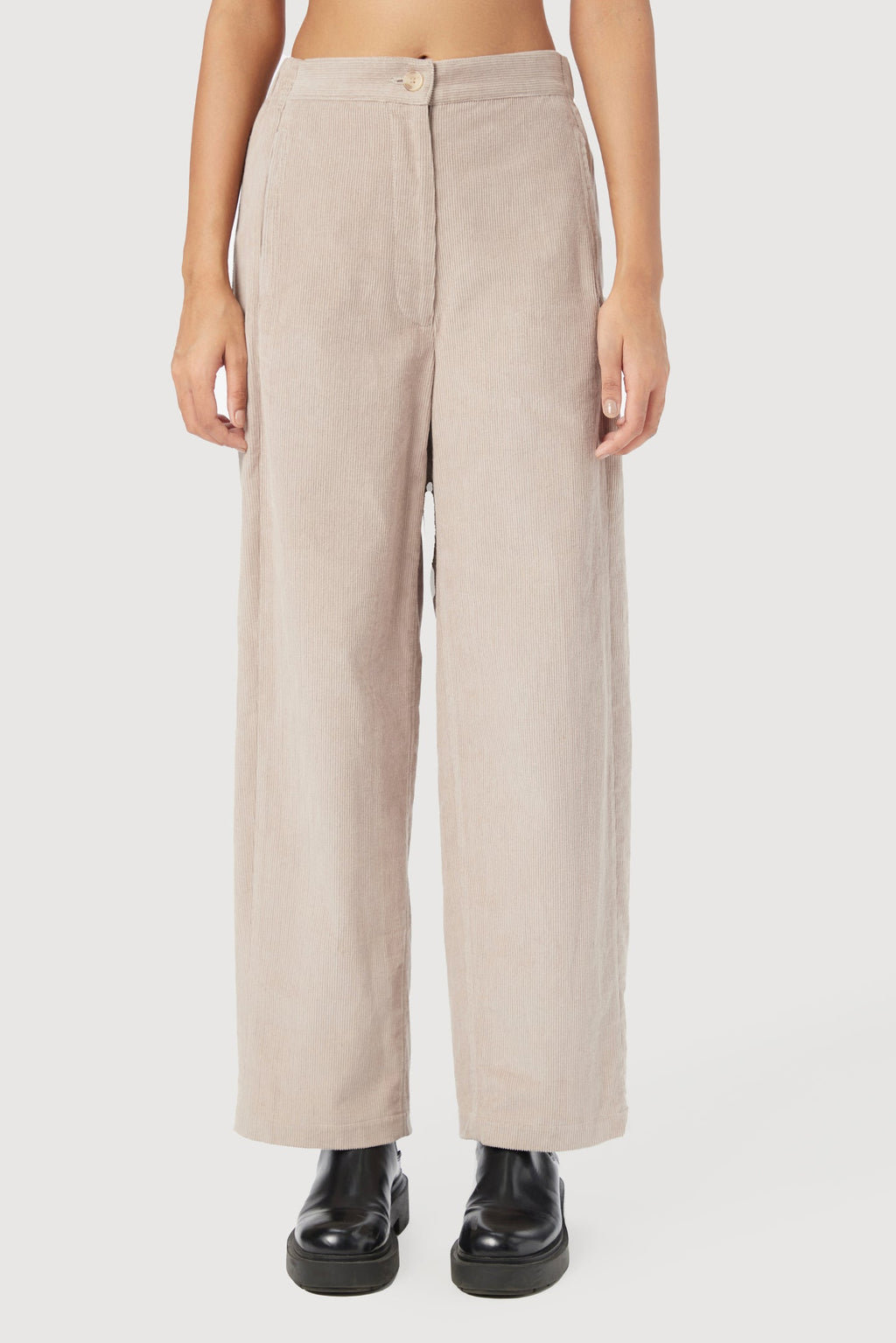 Straight Fit Trousers with Unique Seam Detailing and Knee Darts - Genes Lecoanet Hemant