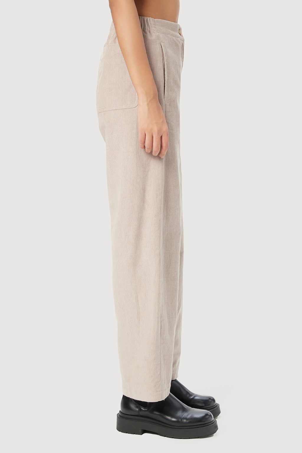 Straight Fit Trousers with Unique Seam Detailing and Knee Darts - Genes Lecoanet Hemant