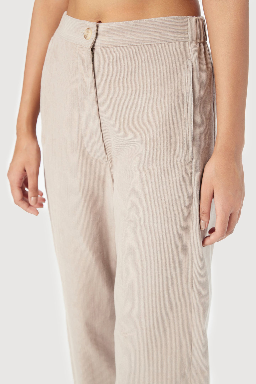 Straight Fit Trousers with Unique Seam Detailing and Knee Darts - Genes Lecoanet Hemant