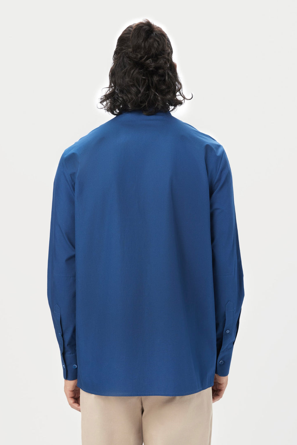 Easy Fit Button Up Shirt with Artful Stamp Print - Genes Lecoanet Hemant