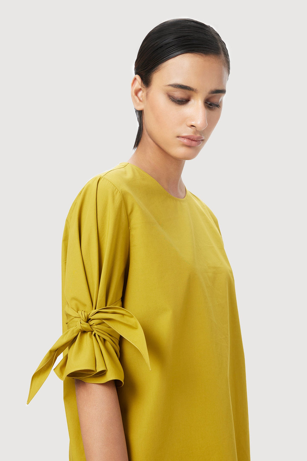 Straight Fit Round Neck Top - Genes Lecoanet Hemant