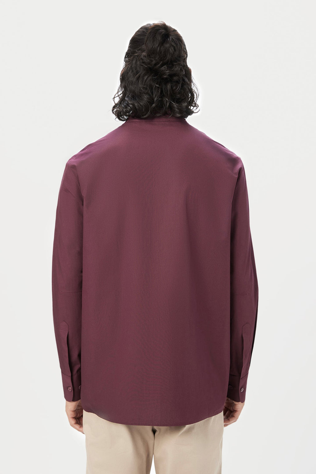 Easy Fit Button Up Shirt with Artful Stamp Print - Genes Lecoanet Hemant