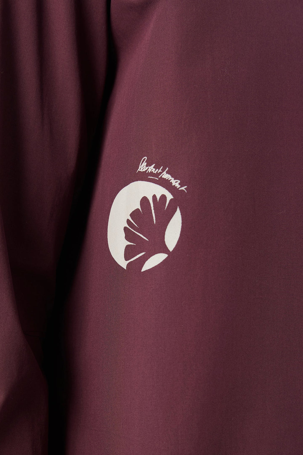 Easy Fit Button Up Shirt with Artful Stamp Print - Genes Lecoanet Hemant