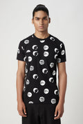 Regular Fit T-Shirt with All-Over Stamp Print - Genes Lecoanet Hemant