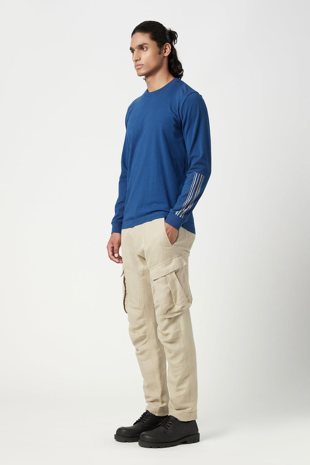 Easy Fit Cargo Pants with Expanding Side Pockets - Genes Lecoanet Hemant