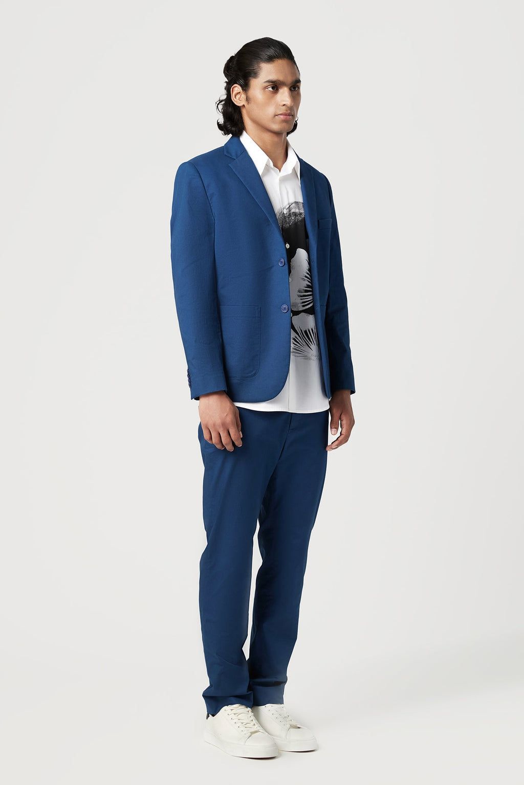 Slim Fit Trousers with Back Bone Pocket - Genes Lecoanet Hemant