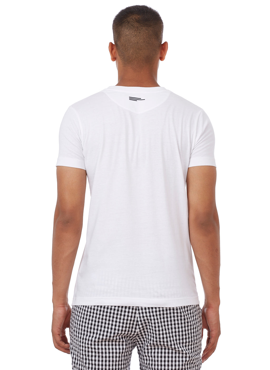 White Tree-Ring Graphic Cotton T-Shirt