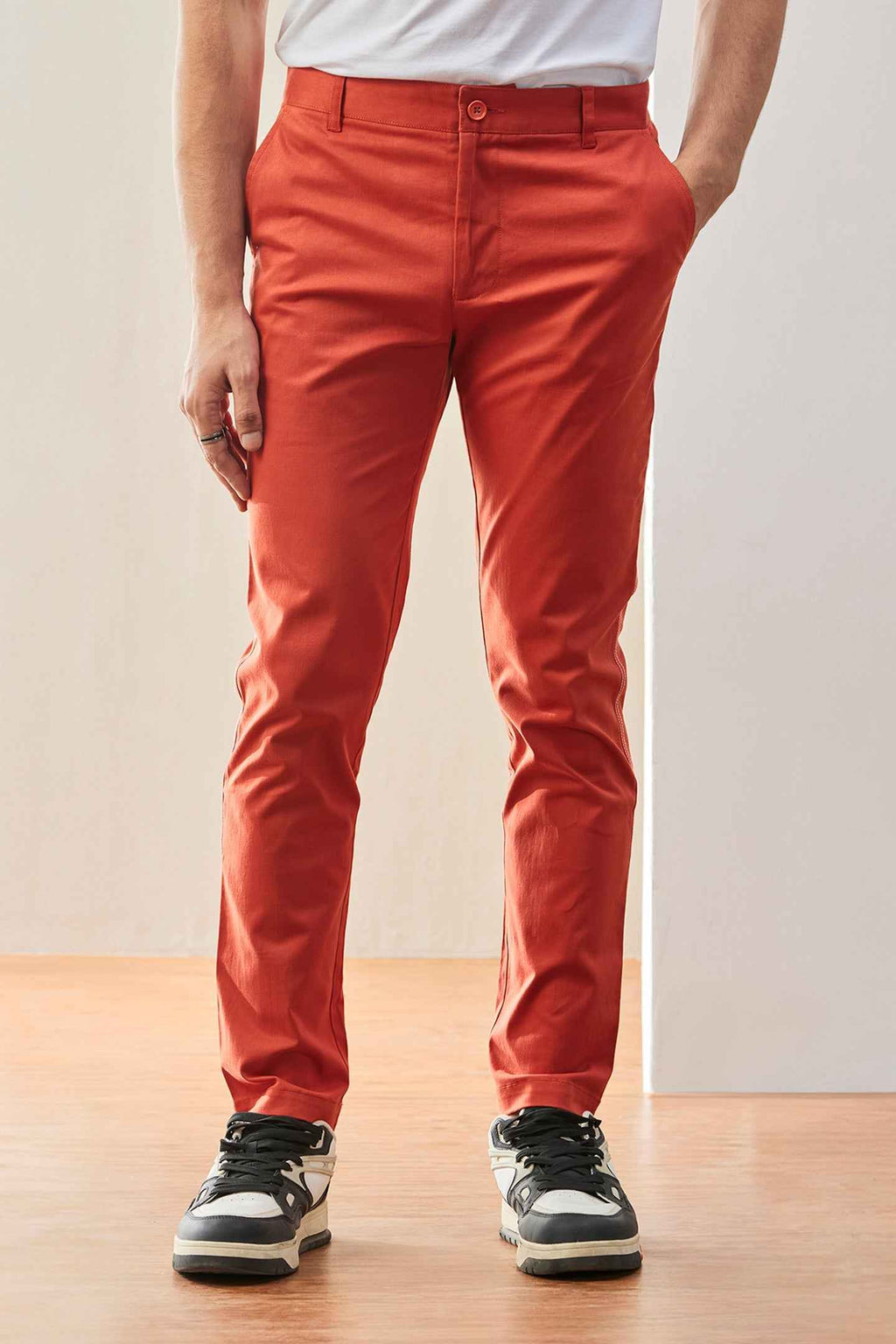 Men's Cotton Satin Chinos
