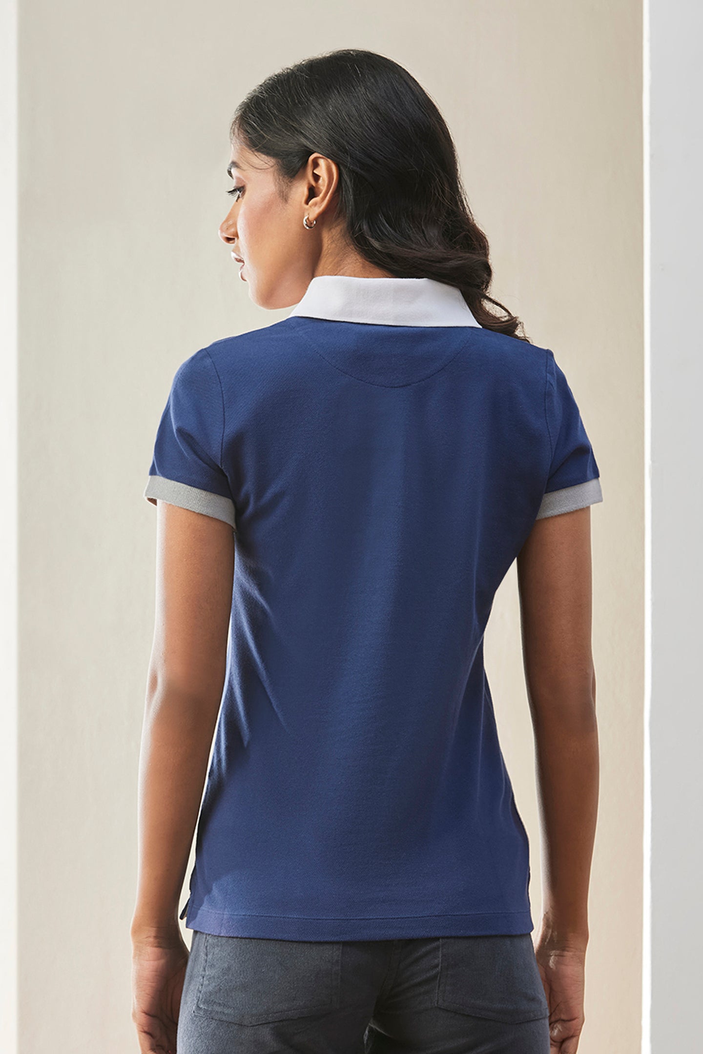 Navy Classic Polo Womens T-shirt