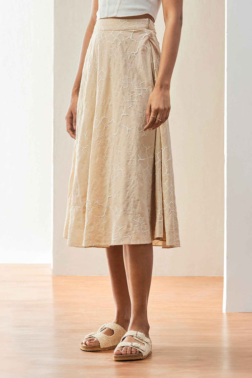 Casual Womens Skirt Beige