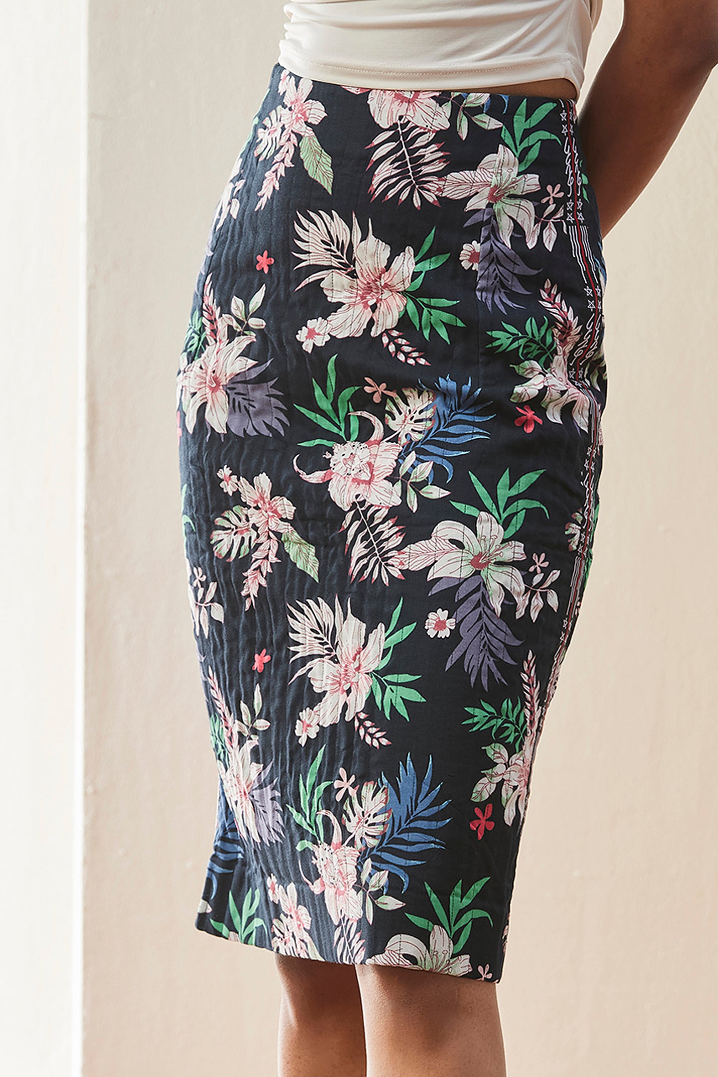 Floral Print Skirt For Womens