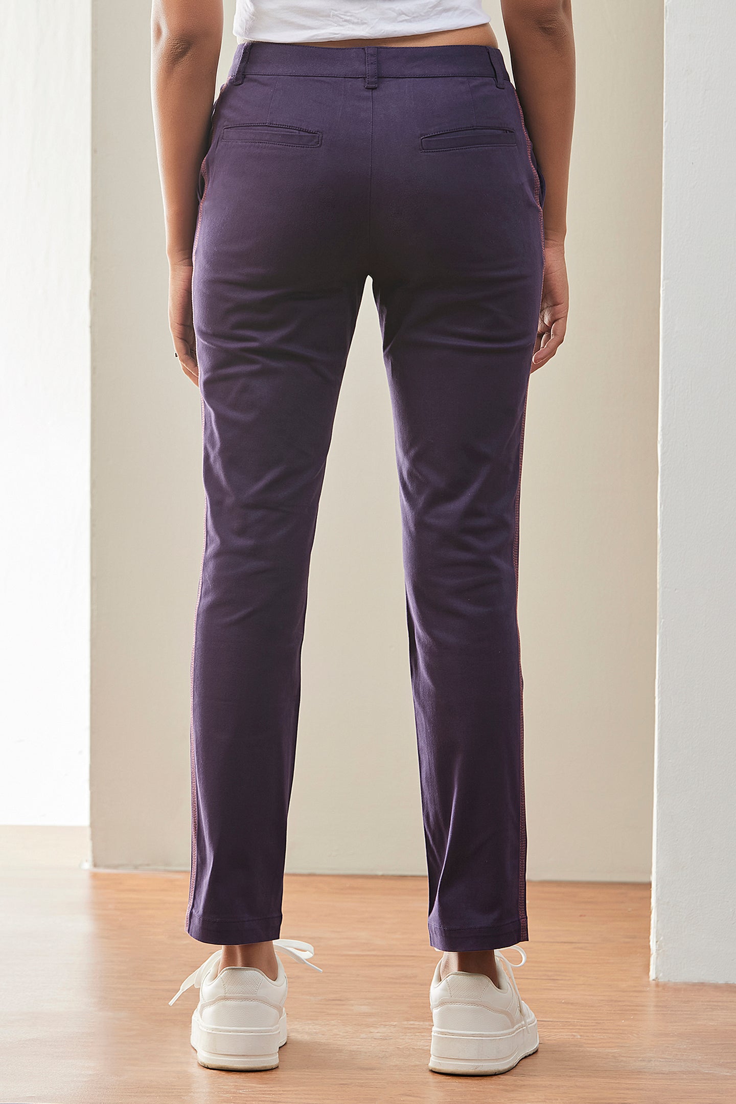 Casual Women Pants Purple