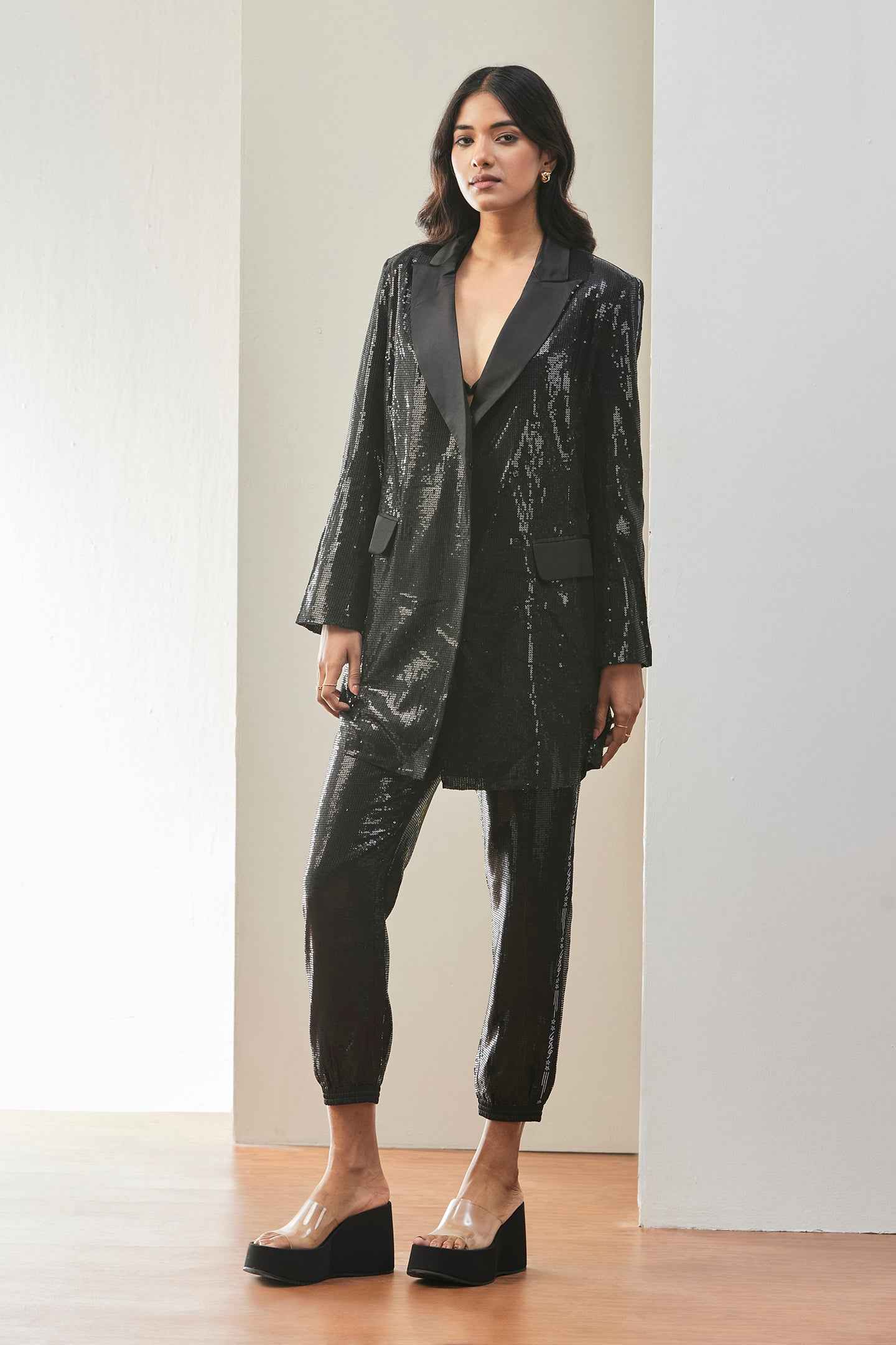 Chic Women's Cotton Satin Jacket