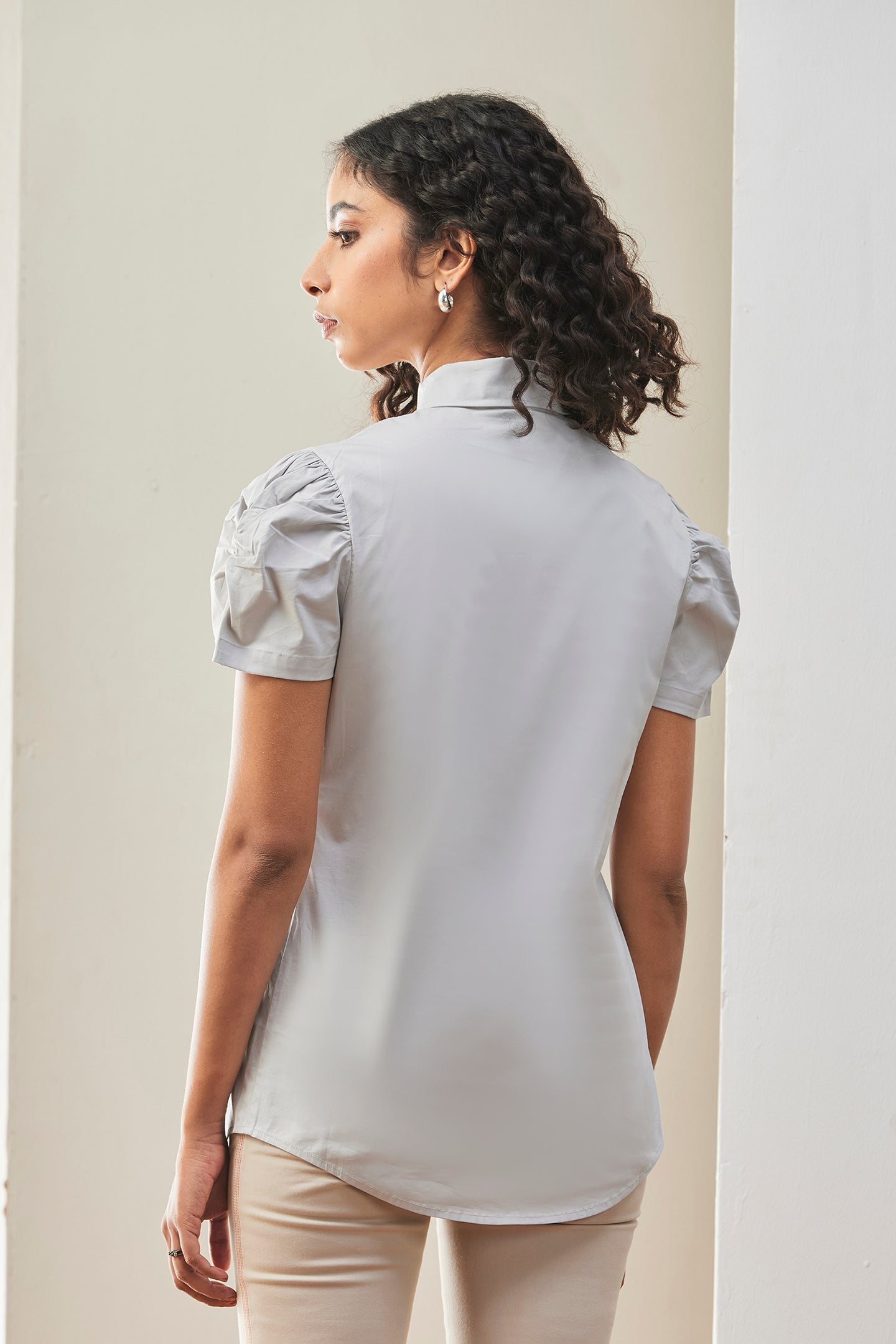 Casual Top For Womens Grey