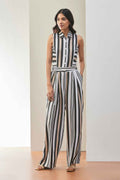 The Monochrome Stripe Jumpsuit