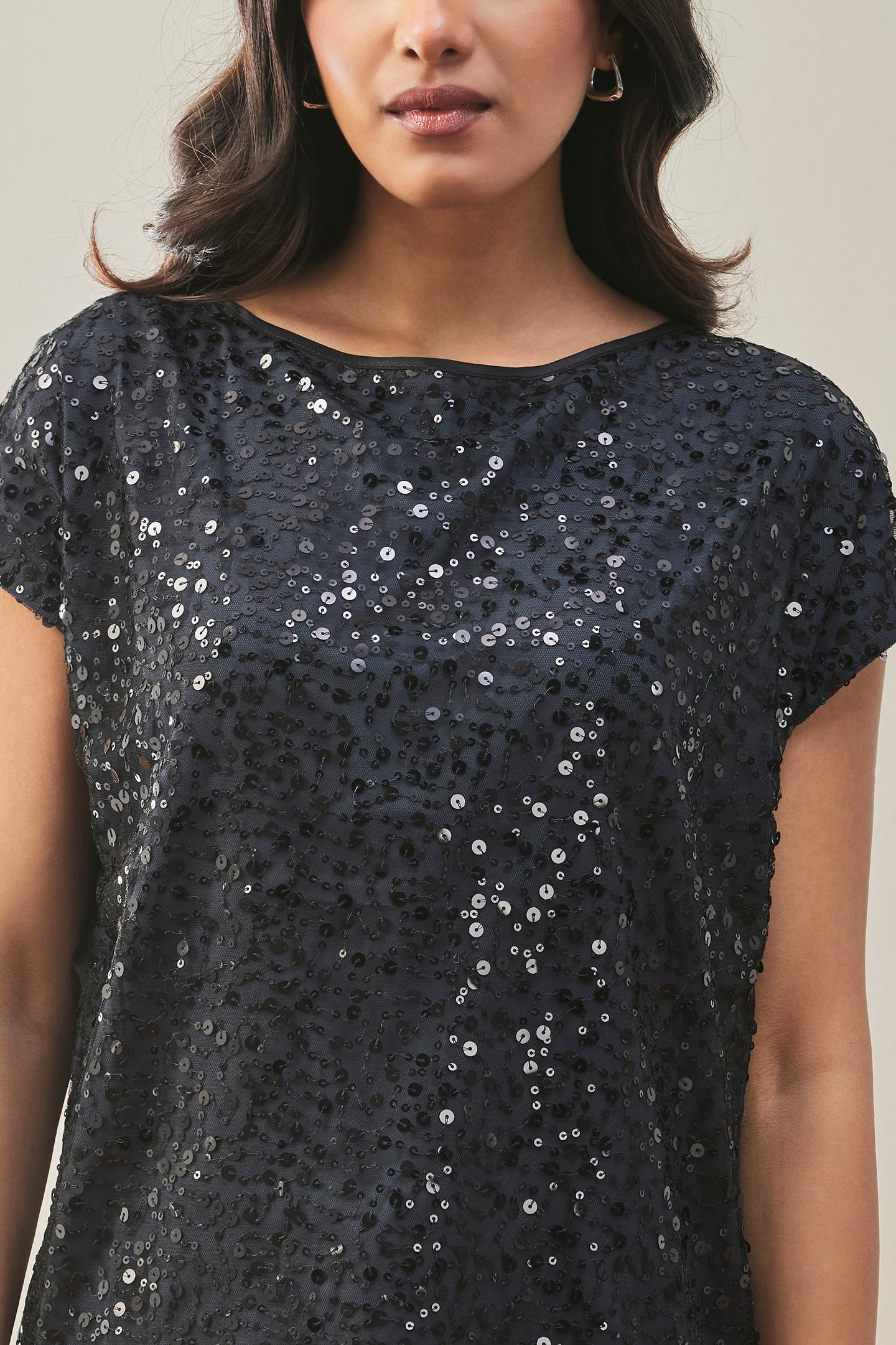 Shimmer Partywear Top For Womens