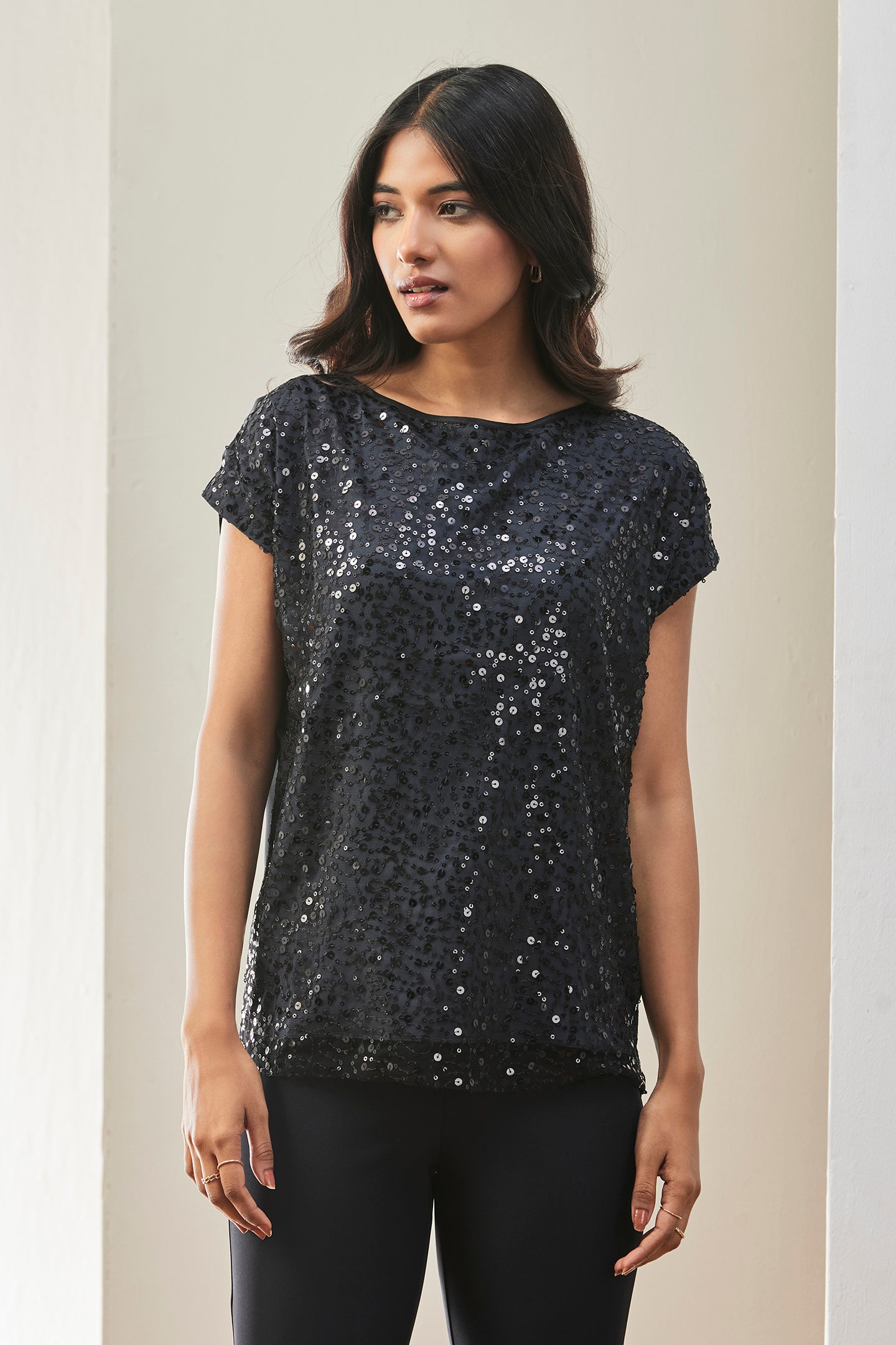 Shimmer Partywear Top For Womens