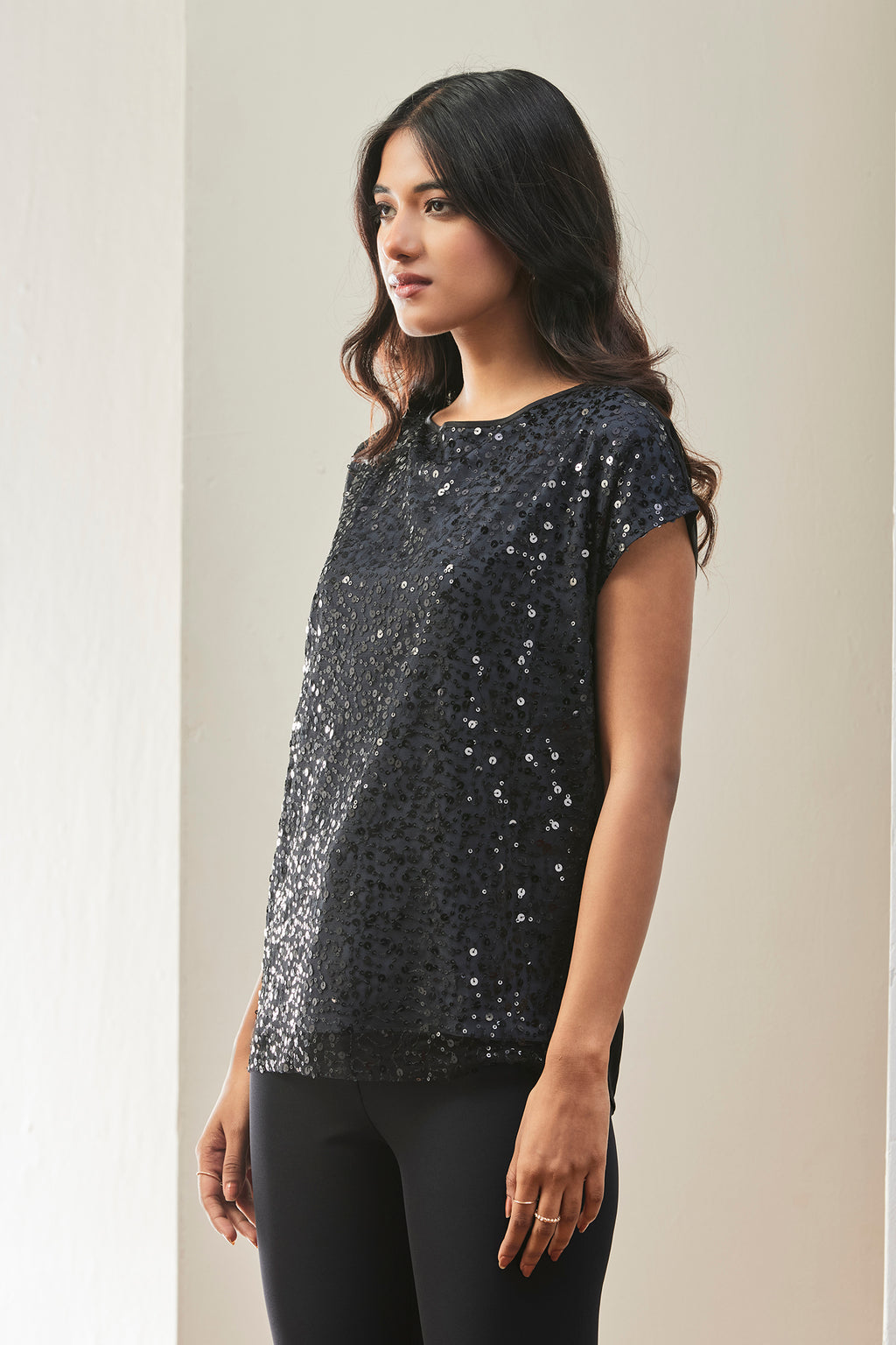 Shimmer Partywear Top For Womens