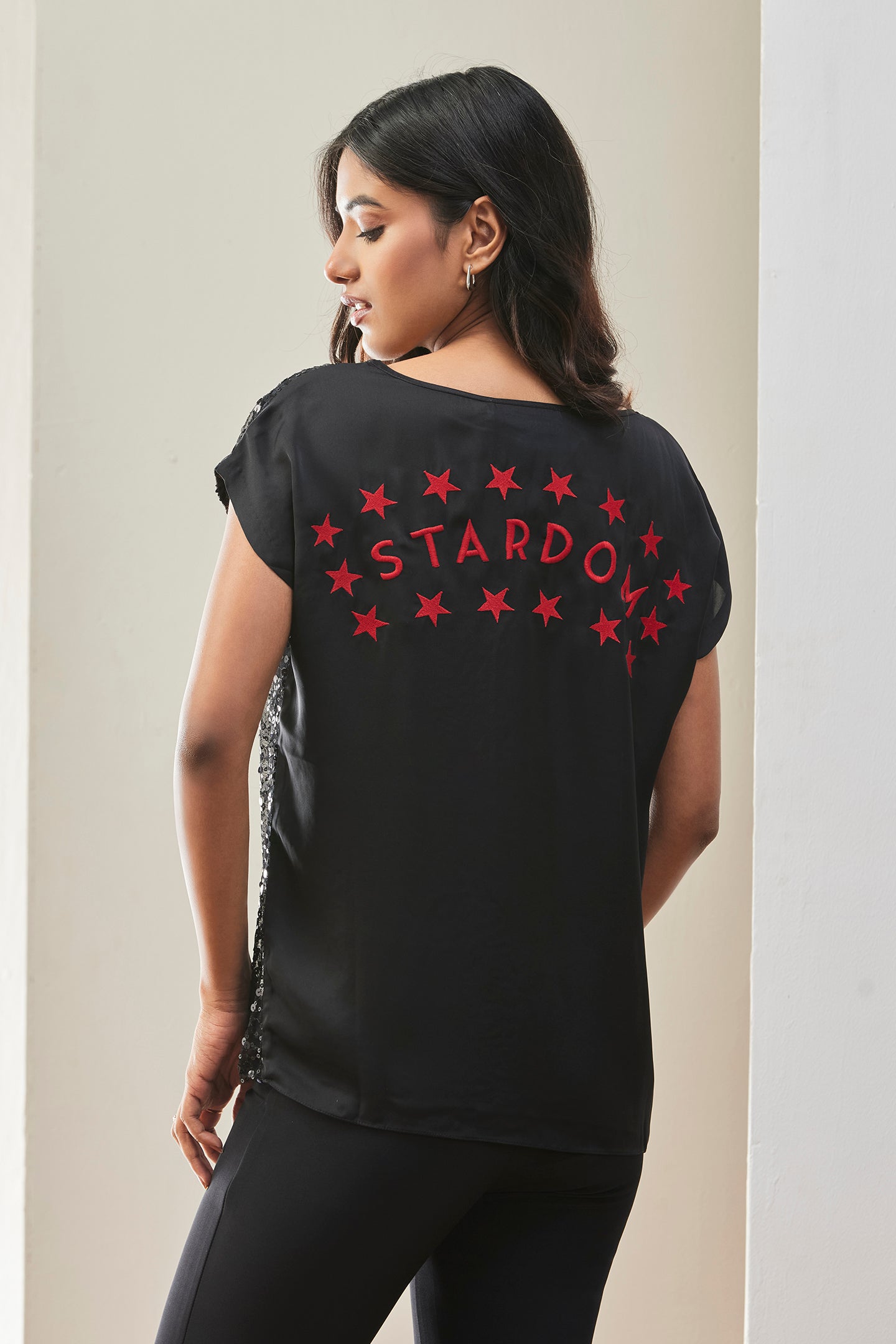 Shimmer Partywear Top For Womens