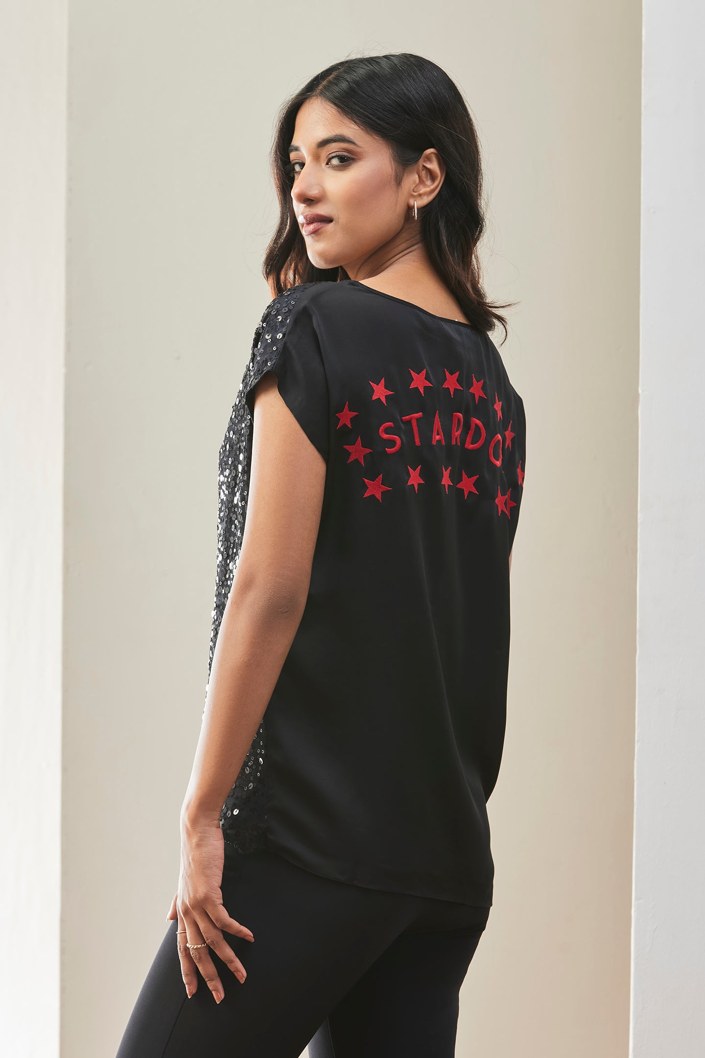 Shimmer Partywear Top For Womens