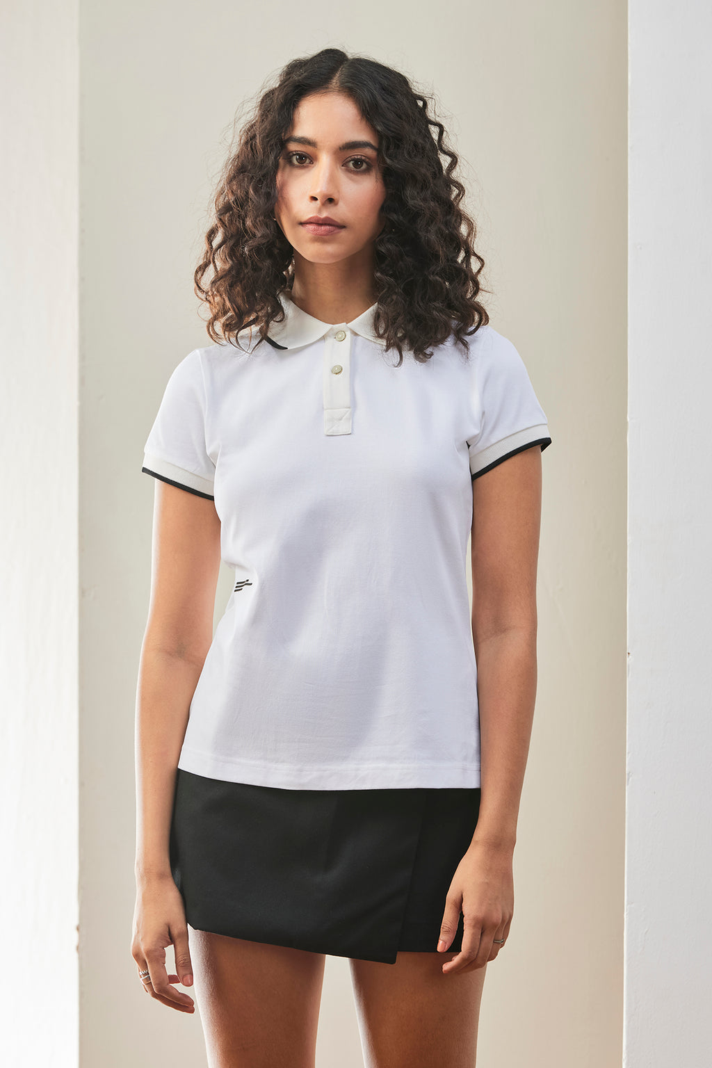 White Classic Polo Womens T-shirt