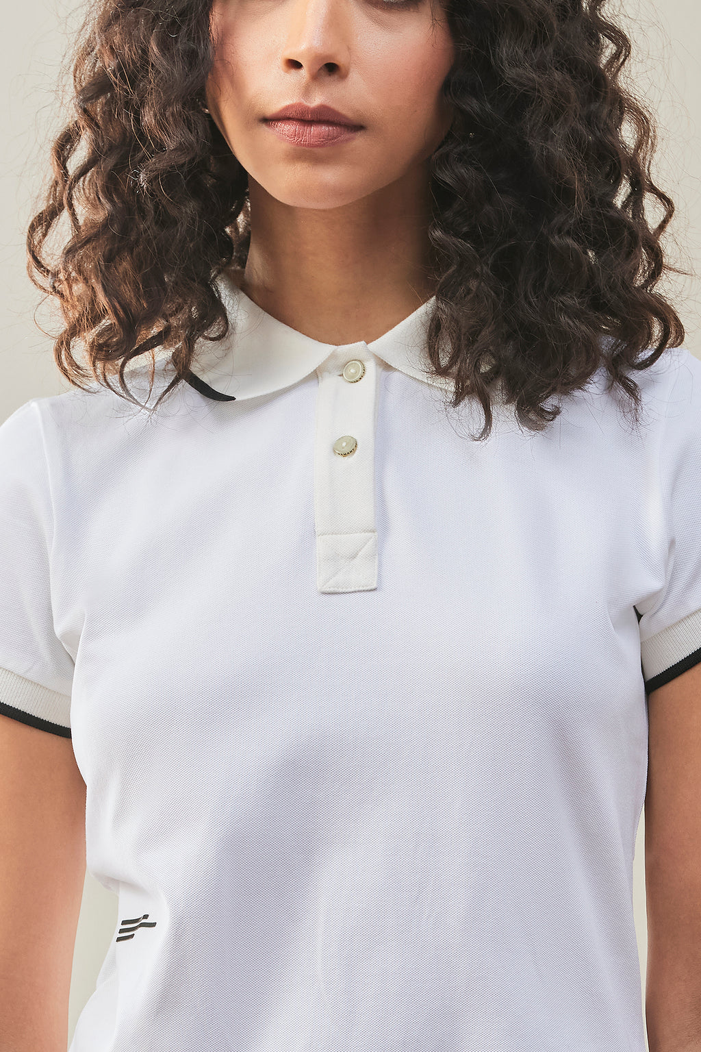 White Classic Polo Womens T-shirt