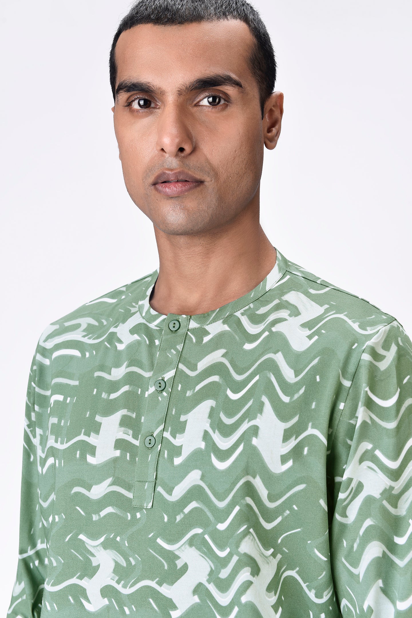 Taupe Regular Fit Full Sleeve T-Shirt