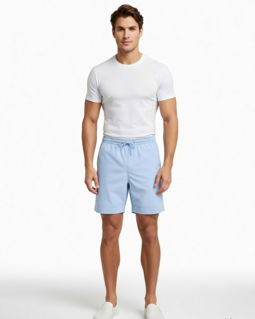Casual Mens Shorts Sky Blue
