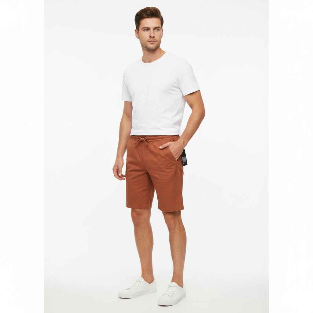 Casual Mens Shorts Rust