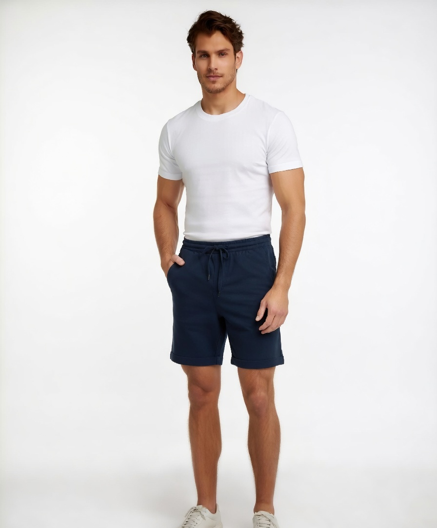 Casual Mens Shorts Blue