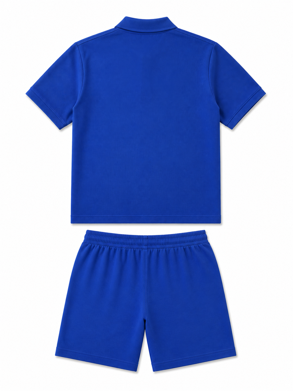 Men's Cotton Blend Polo Co-Ord Set – Royal Blue