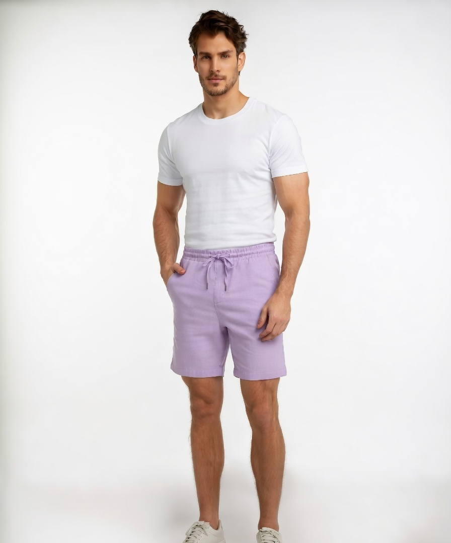 Casual Mens Shorts Purple